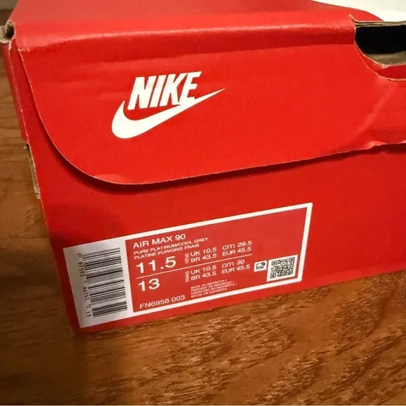 NIKE Air Max 90 FN6958-003 DUNKIN DONUTS 11.5 With Box - Picture 2 of 9